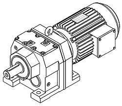 Мотор редуктор цилиндрический RD7 83