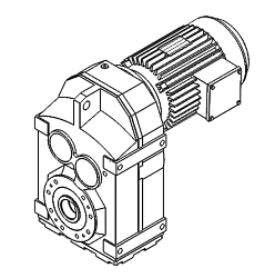 Мотор редуктор цилиндрический RN7 33